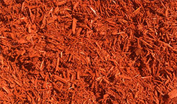 Red Designer Colored Mulch